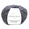 Light alpaca merino de Katia : Couleurs - 202 Gris foncé