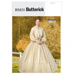 Patron Butterick 5831 - Robe et jupon historique