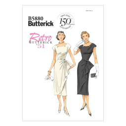 Patron Butterick 5880 - Robe rétro années 50