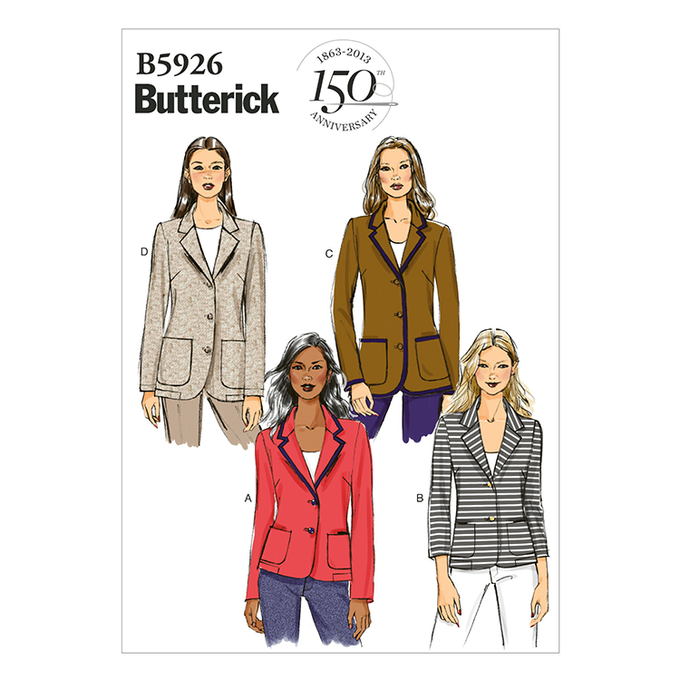 Patron Butterick 5926 - Veste blazer