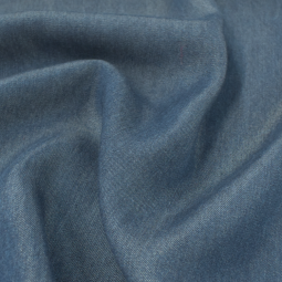 Tissu gabardine - Jean fin bleu