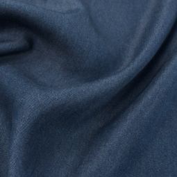 Tissu gabardine - Jean fin bleu foncé