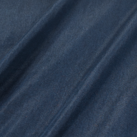 Tissu gabardine - Jean fin bleu foncé