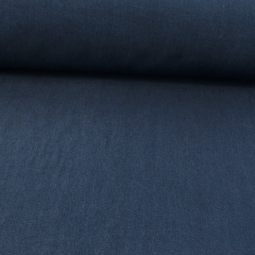 Tissu gabardine - Jean fin bleu foncé