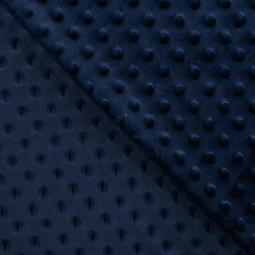 Tissu minky - Dots navy