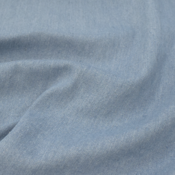 Tissu gabardine - Jean extensible bleu clair