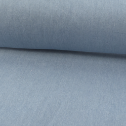 Tissu gabardine - Jean extensible bleu clair