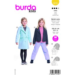 Burda 9215 - Veste et manteau col tailleur