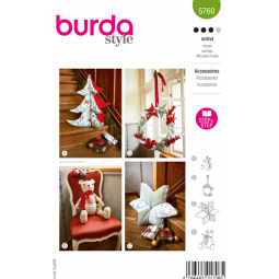 Burda 5760 - Coussin et décoration de Noël