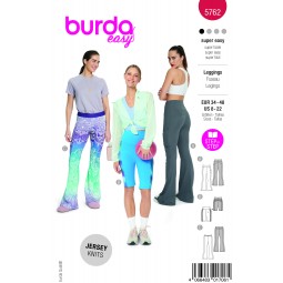 Burda 5762 - Burda 5762 - Leggings et short de sport