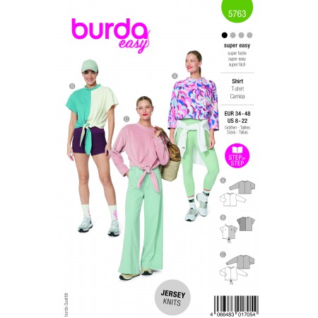 Burda 5763 - Pull et sweat à nouer