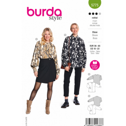 Patron Burda 5775 - Blouse et chemise à épaule tombante