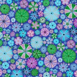 Tissu Kaffe Fassett - Urchins blue