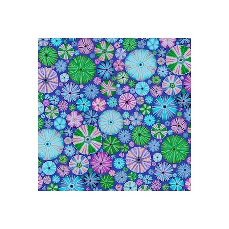 Tissu Kaffe Fassett - Urchins blue