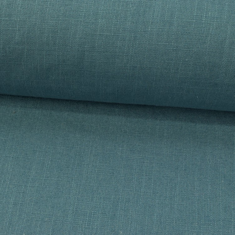 Tissu lin - Bleu jean