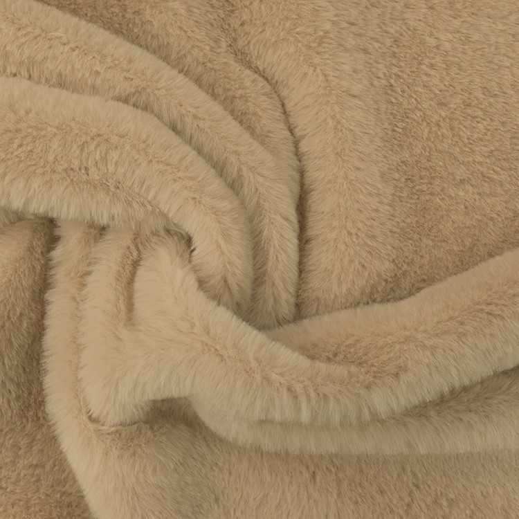 Tissu fausse fourrure - Lisse camel