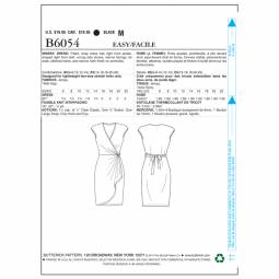 Patron Butterick 6054 - Robe portefeuille