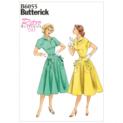 Patron Butterick 6055 - Robe rétro années 50