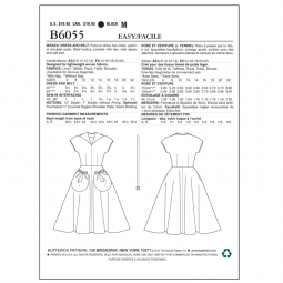 Patron Butterick 6055 - Robe rétro années 50