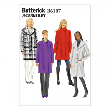 Patron Butterick 6107 - Manteau ample