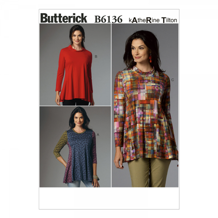 Patron Butterick 6136 - Tunique évasée