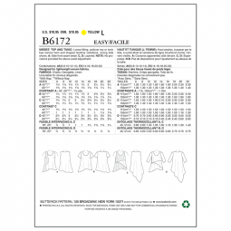 Patron Butterick 6172 - Tunique asymétrique