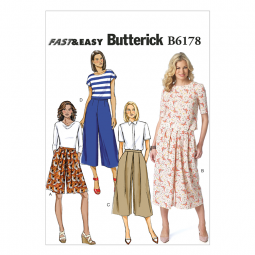 Patron Butterick 6178 - Jupe culotte