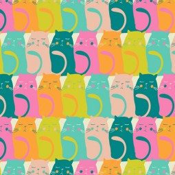 Art Gallery Fabrics - Oh Meow - Catitude snooze - OHM33450