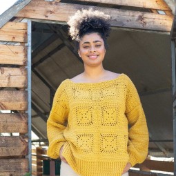 Kit de crochet - Pull granny - Basic merino