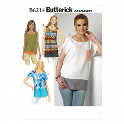 Patron Butterick 6214 - Top ample