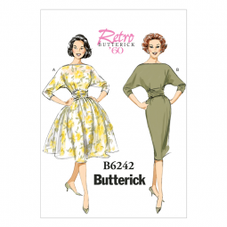 Patron Butterick 6242 - Robe rétro années 60