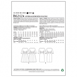 Patron Butterick 6242 - Robe rétro années 60