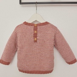 Kit de tricot - Pull rayé - Merino baby