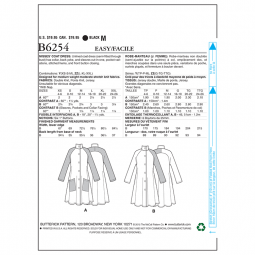 Patron Butterick 6254 - Manteau