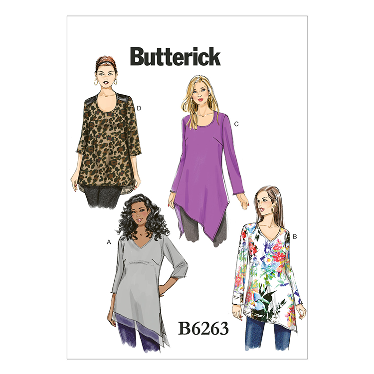 Patron Butterick 6263 - Tunique asymétrique