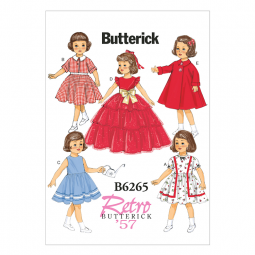 Patron Butterick 6265 - Vêtement pour poupée 46 cm