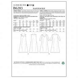 Patron Butterick 6283 - Robe ample