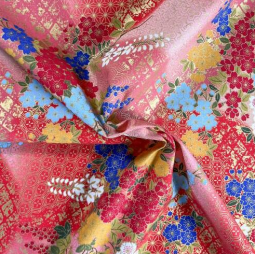 Tissu japonais - Naka 1750 - Fleur de sakura rose