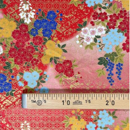 Tissu japonais - Naka 1750 - Fleur de sakura rose