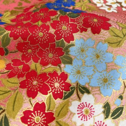 Tissu japonais - Naka 1750 - Fleur de sakura rose