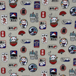 Tissu Canvas - Nippon