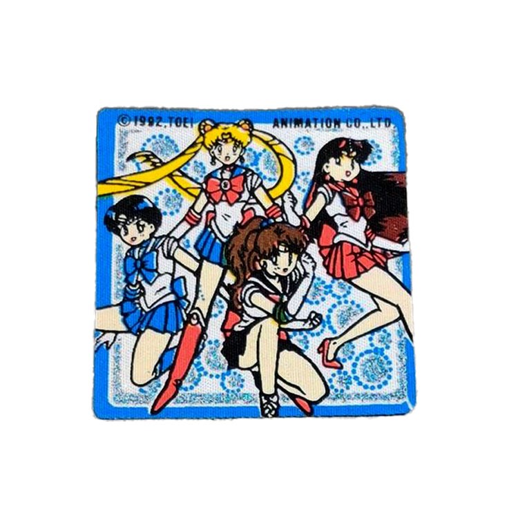 Écusson thermocollant Sailor Moon - 4 personnages fond blanc