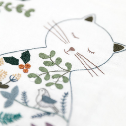 Kit de broderie - Le chat en hiver