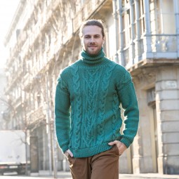 Kit de tricot - Pull à torsades - Super Merino