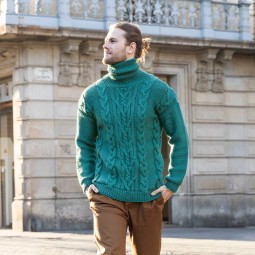 Kit de tricot - Pull à torsades - Super Merino