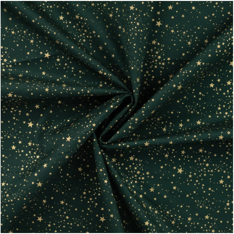 Tissu coton - Foil small stars army