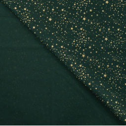 Tissu coton - Foil small stars army