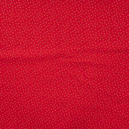 Tissu coton - Foil dots red