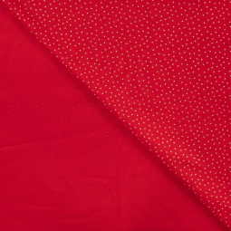 Tissu coton - Foil dots red