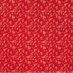 Tissu coton - Holly foil print